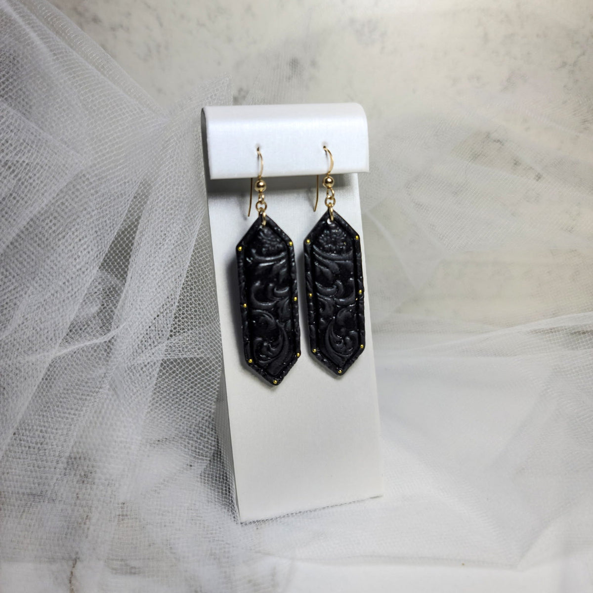Nocturne Baroque Dangle Earrings