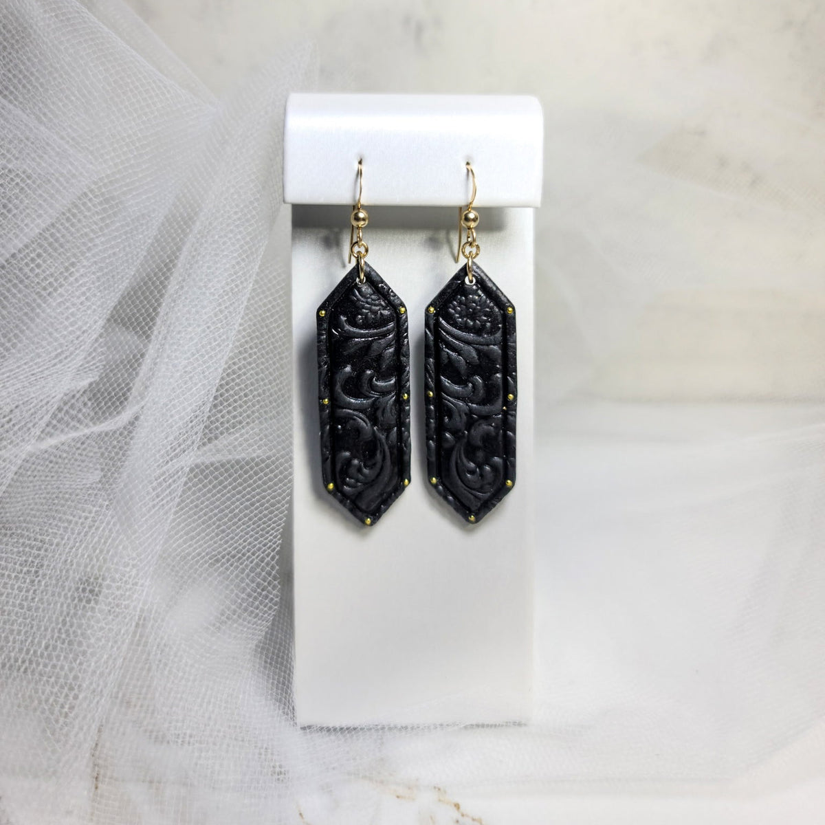 Nocturne Baroque Dangle Earrings