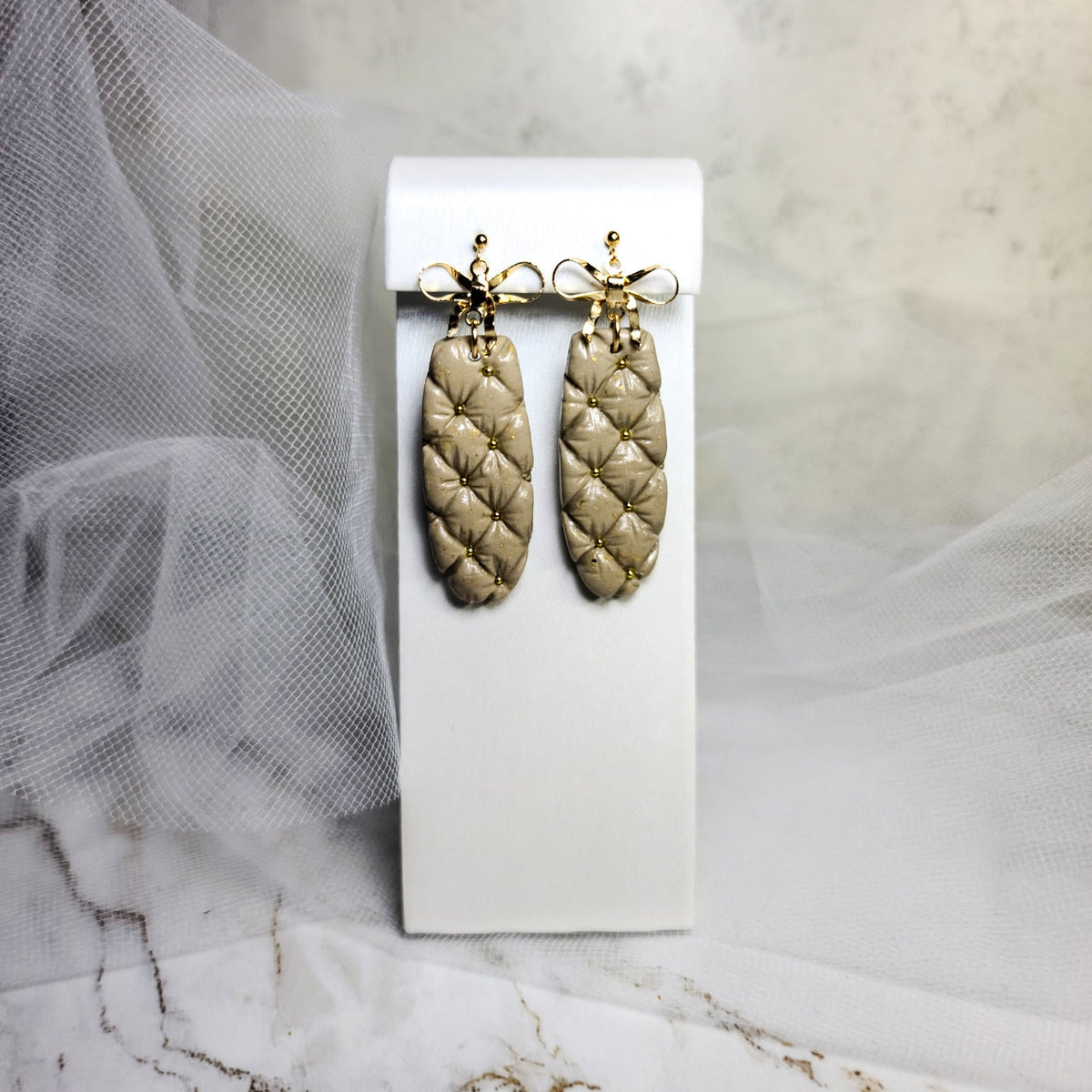Matelassé Dangle Earrings