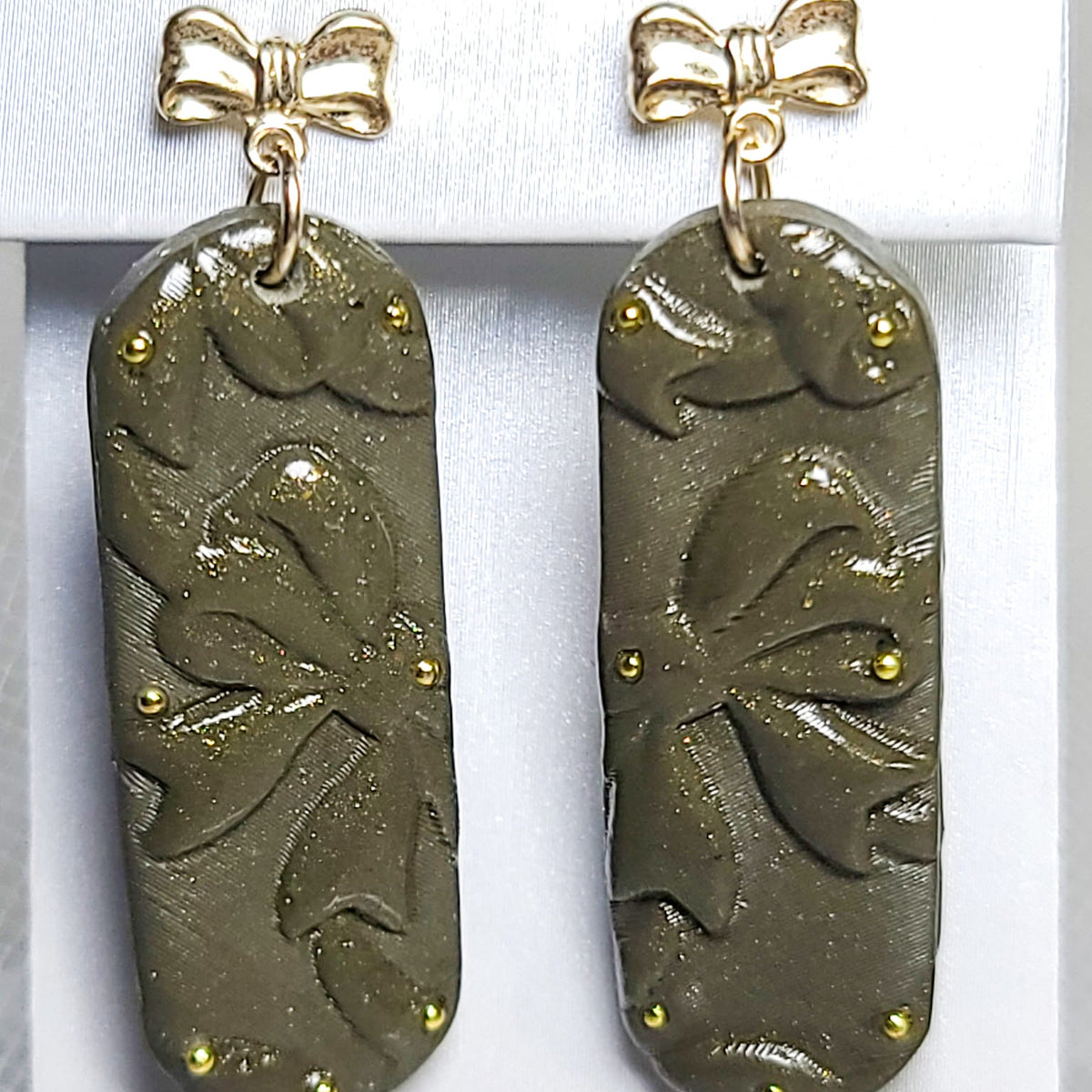 Ribbon Tapestry Dangle Earrings