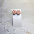 Matelassé Stud Earrings