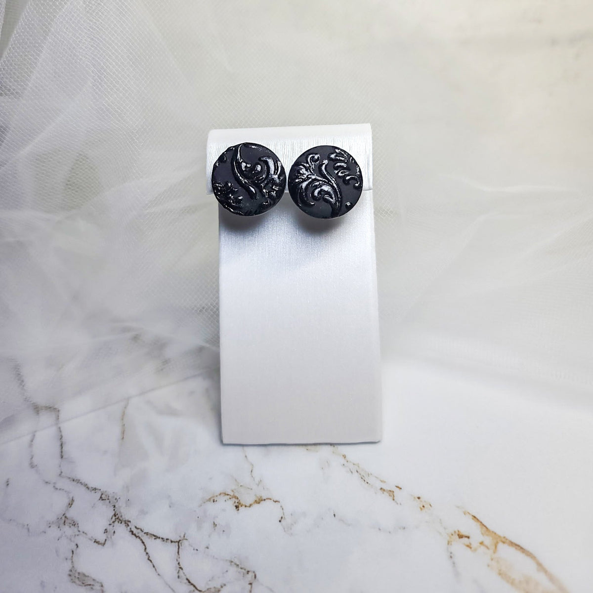 Nocturne Baroque Stud Earrings