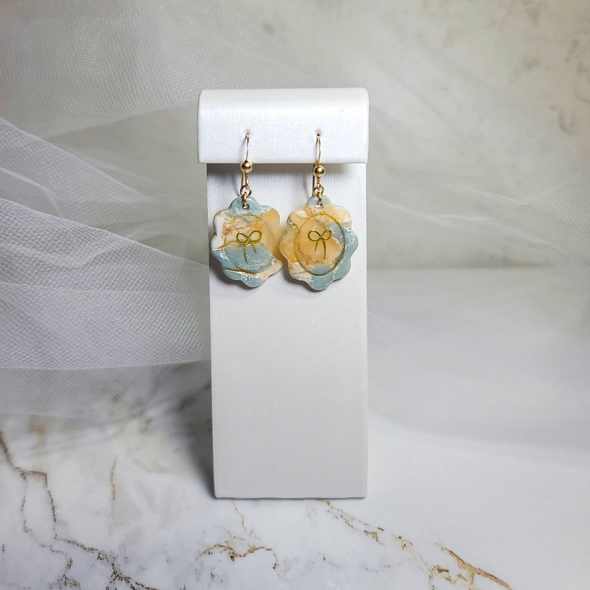 Moonlit Pearl Dangle Earrings