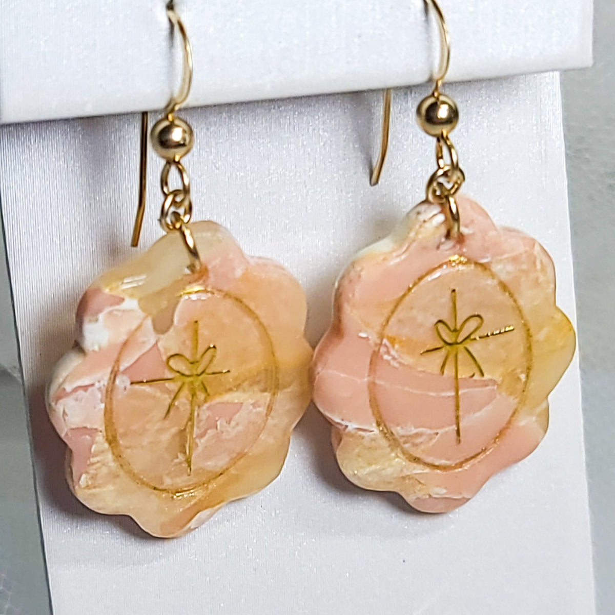 Gold in Rosé Dangle Earrings