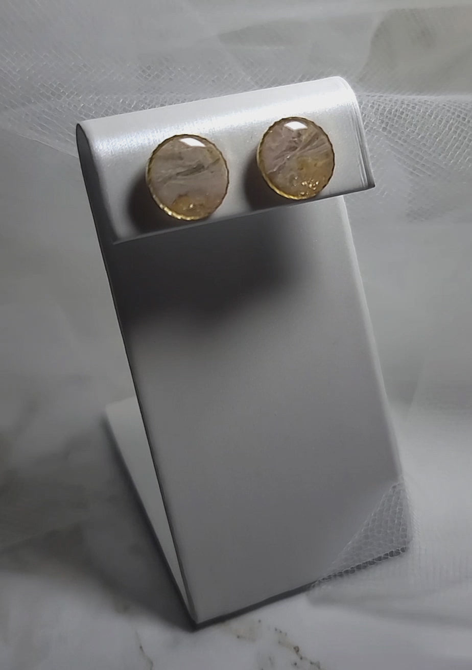 Ember Veil Stud Earrings