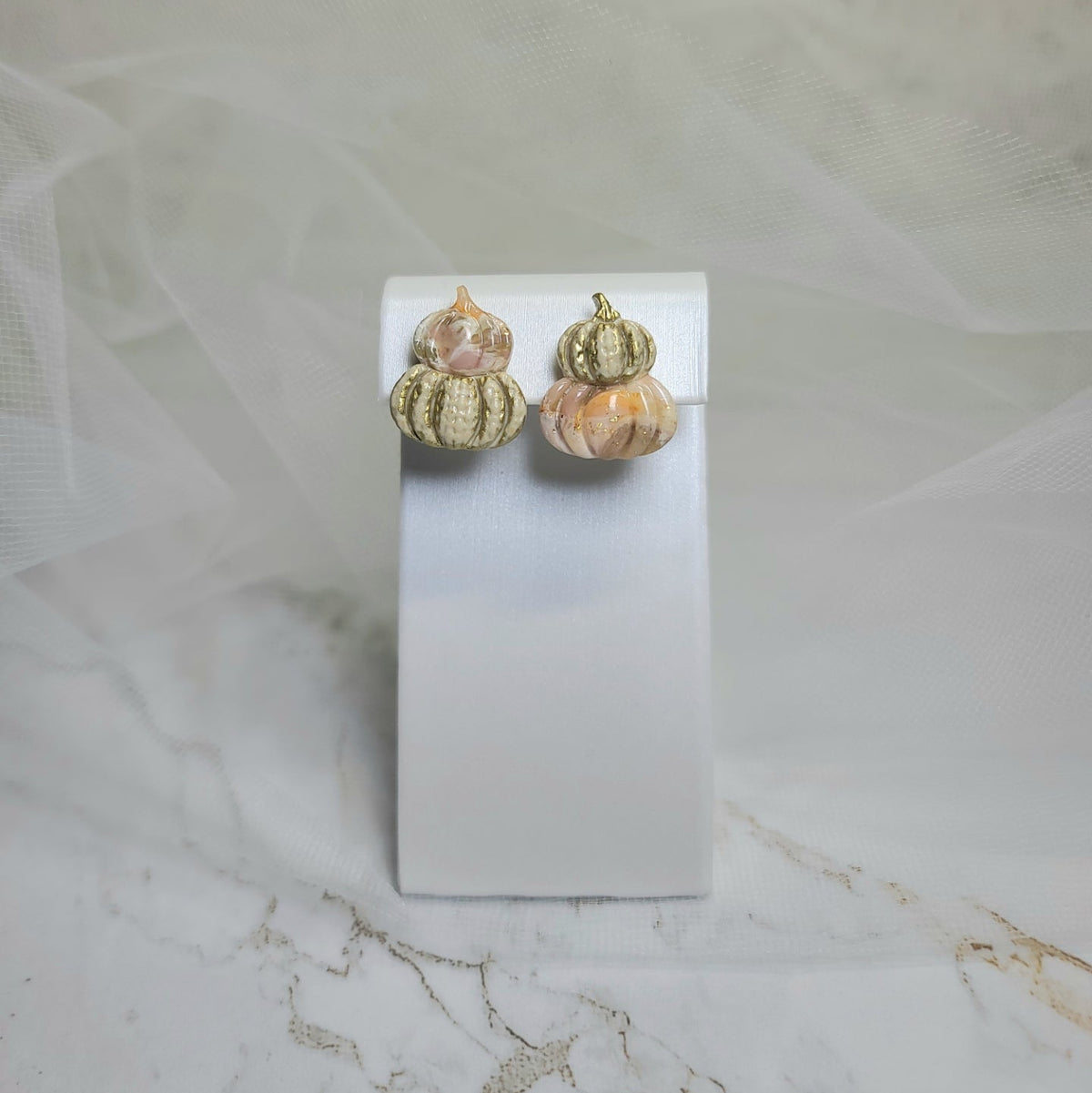 Pumpkin Harvest Stud Earrings