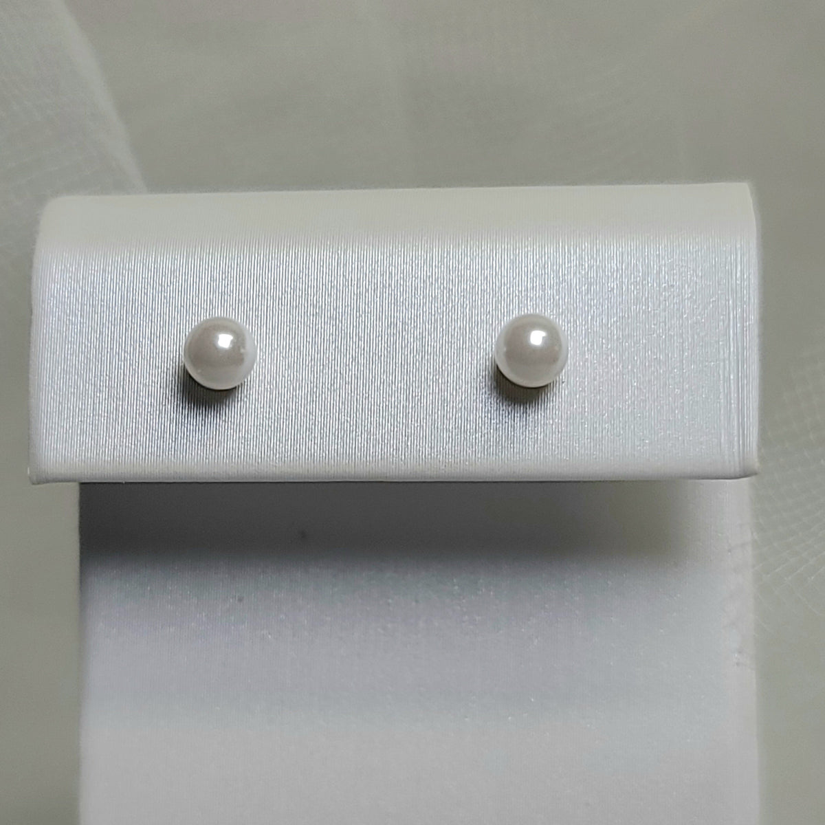 Crystal Pearl Stud Earrings