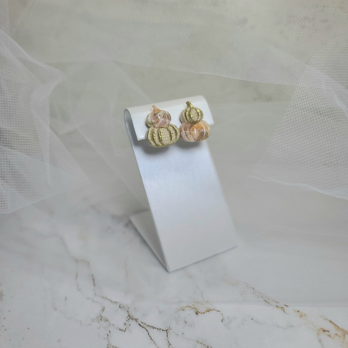 Pumpkin Harvest Stud Earrings
