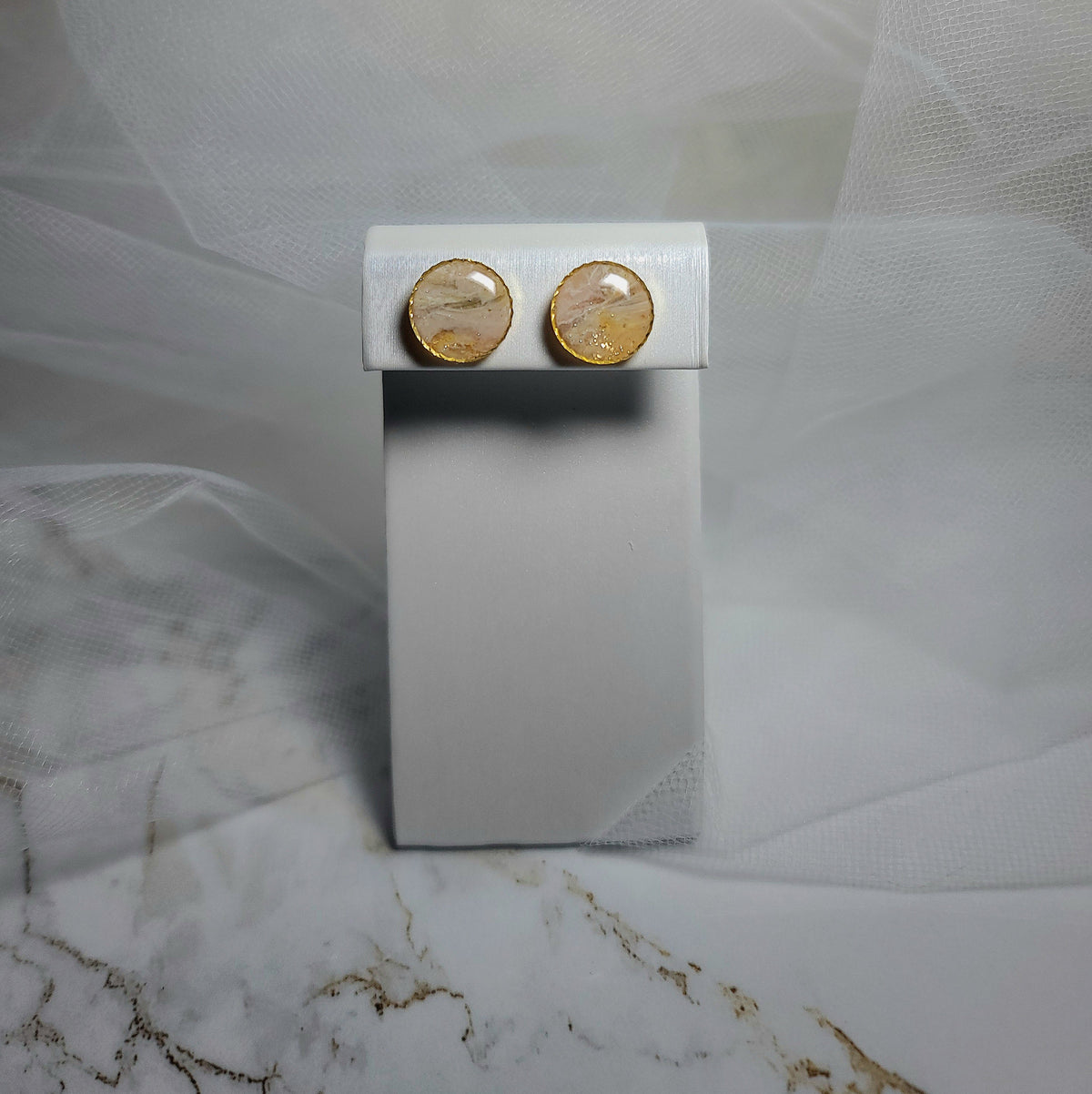 Ember Veil Stud Earrings