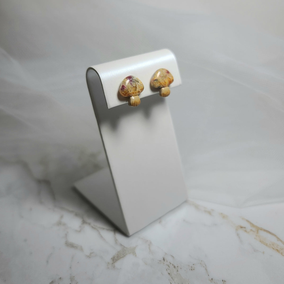 Mushroom Jewel Studs Earrings