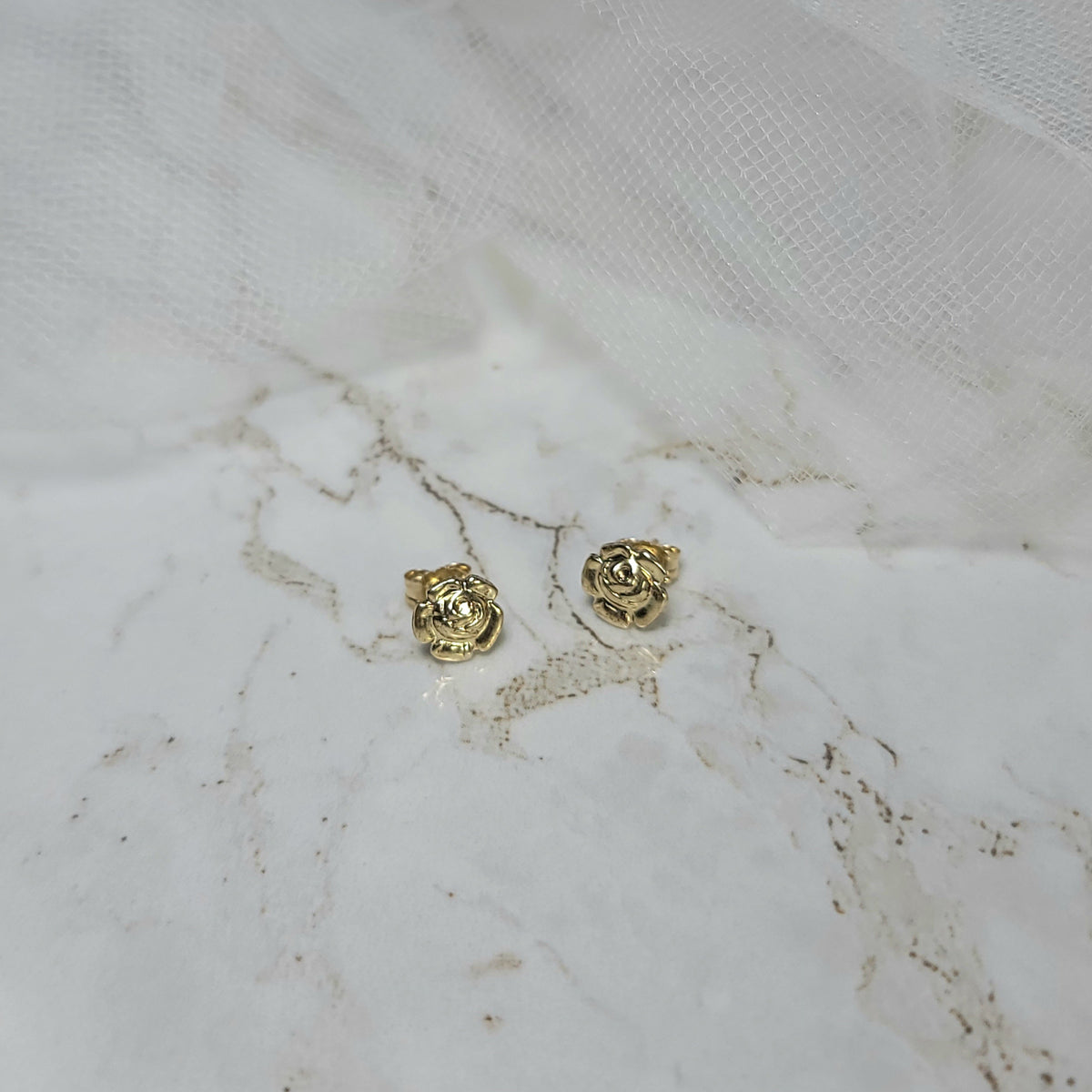 Rosette Stud Earrings