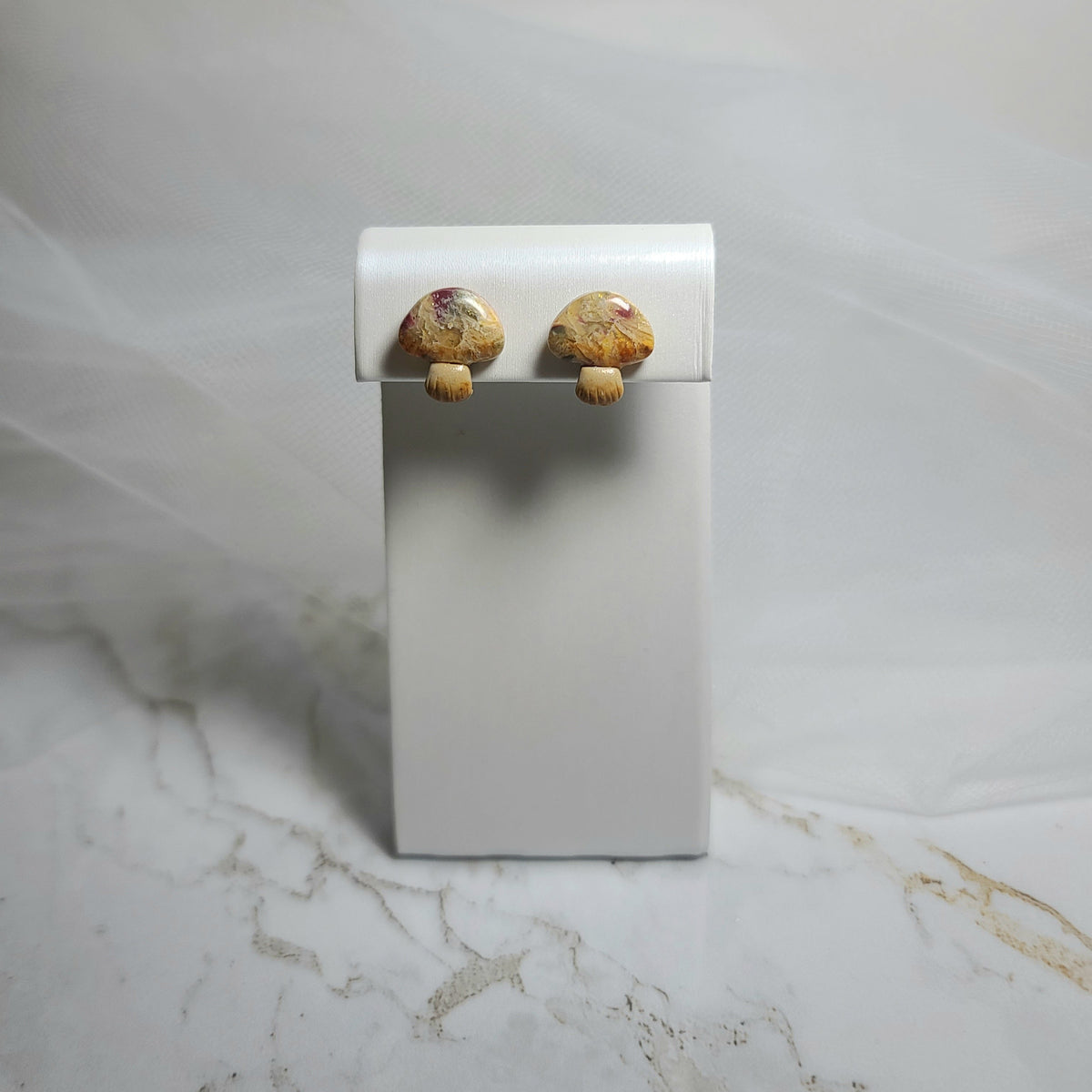 Mushroom Jewel Studs Earrings