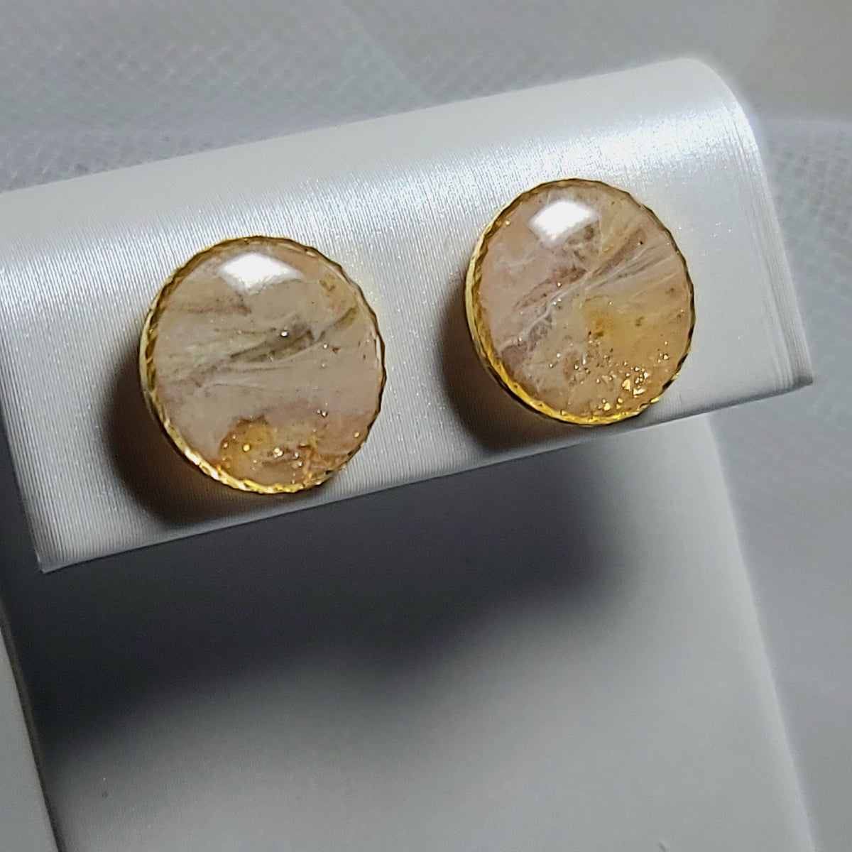 Ember Veil Stud Earrings